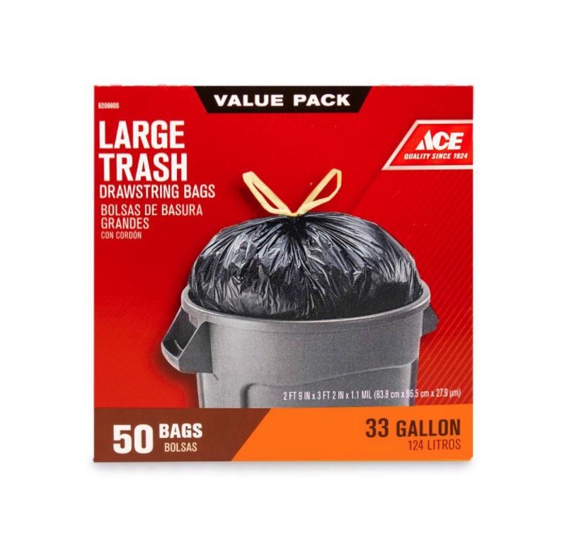 Iron-Hold - 42 Gallon Trash Bags, 3 Mil Contractor