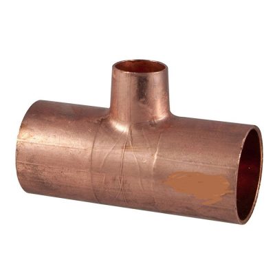 1" x 1" x 1/2" Copper Reducing Tee