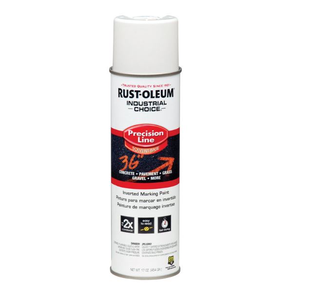 Rust-Oleum Industrial Choice White Inverted Marking Paint 17 oz ...